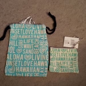 Hawaii Words Bag Keychain SET